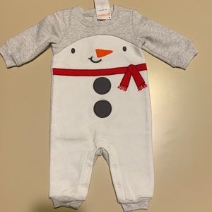 NWT - Unisex one piece snowman.  By Gymboree